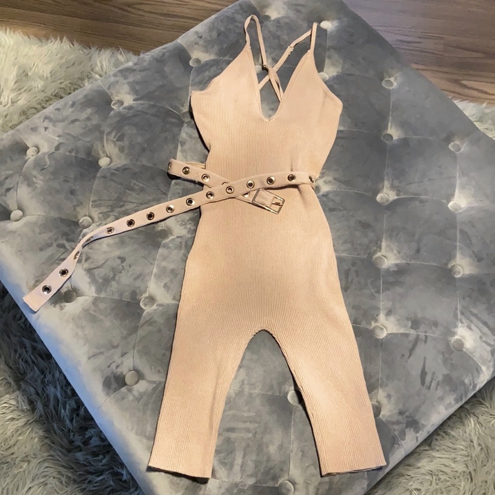 Ribbed unitard